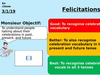 Félicitations- customs, festivals and celebrations