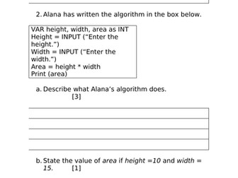 Paper 2 Mini Assessments w/Feedback