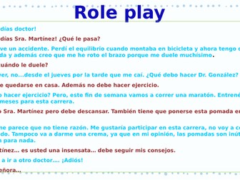 En el medico - me duele Role play