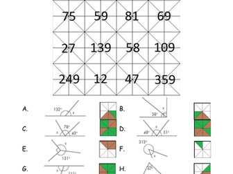 Calculating angles puzzle