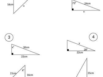 Trigonometry and Pythagoras Revision