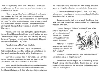 We're Too Rich - a Victorian short story with comprehension questions