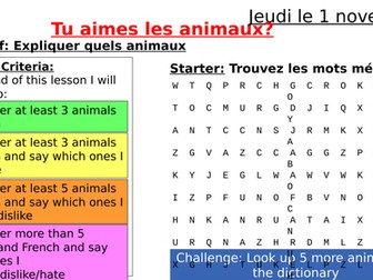 French Animals and Opinions
