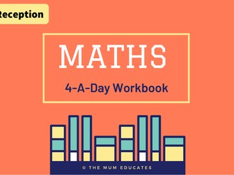 4-A-Day Maths Reception Early Years Book