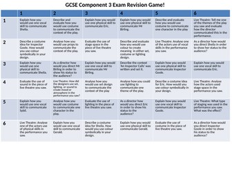 GCSE Drama Revision Game - An Inspector Calls