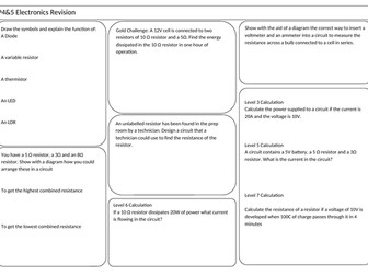 P4 and P4 Revision: Electric Circuits and Electricity in the Home A3