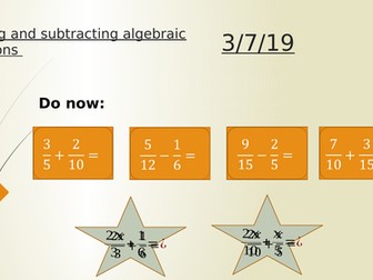 Algebraic Fractions