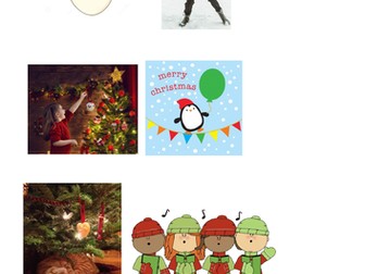 Christmas colourful semantics