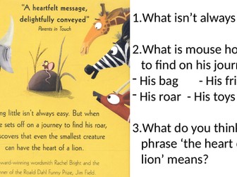 KS1 Book Blurb Reading Starters - RIC style