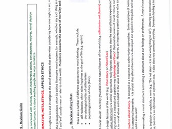IB Philosophy - ETHICS REVISION GUIDE