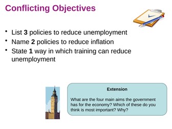 Conflicting Macroeconomic objectives