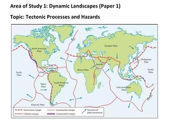 A Level Geography Edexcel - Tectonic Processes and Hazards Revision Notes