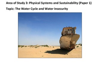 A Level Geography Edexcel - Water Cycle and Water Insecurity Revision Notes