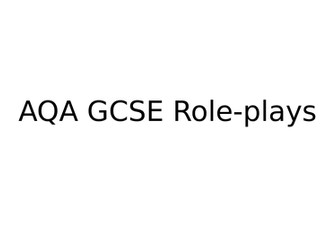 AQA GCSE German Role-plays introduction
