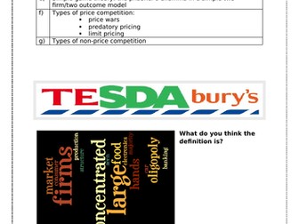 Market Structures - Oligopoly