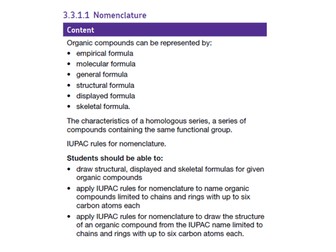 AQA AS Chemistry Nomenclature and isomerism