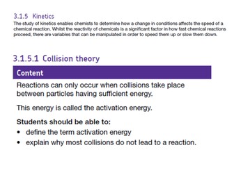 AQA AS Kinetics