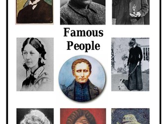 Famous People Unit of work + 16-page booklet