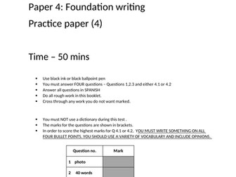 Free time spanish vocab picture