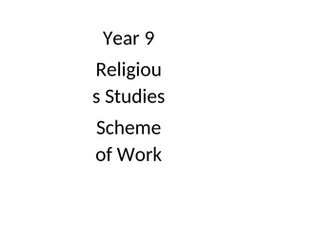 Religious Education KS3 Schemes of Learning Catholic Syllabus