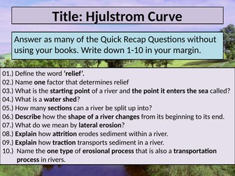 Hjulstrom Curve