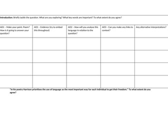 Tony Harrison - National Trust and essay question