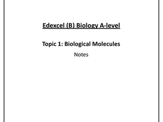 Edexcel A-Level Biology (B) Summary Notes