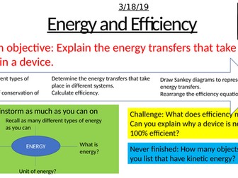 Energy and Efficiency