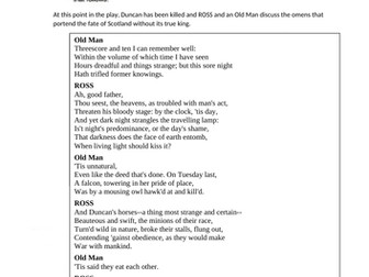 Macbeth practice papers AQA Lit