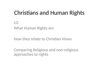 Human Rights AQA Religious Studies