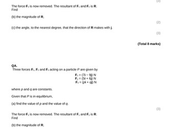 Mechanics Yr 1 Ch.10 Test and Review lesson