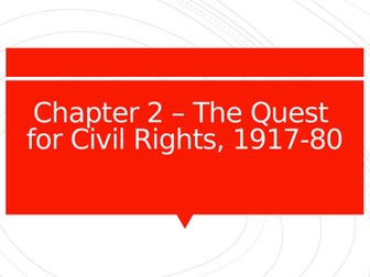 Chapter 2: The Quest for Civil Rights, 'In Search of the American Dream'