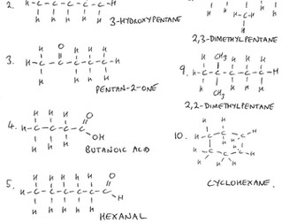 Displayed and skeletal formual