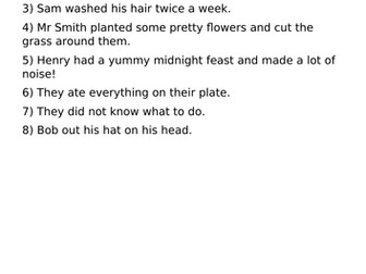 Writing in the first person and past tense - for diaries