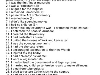 Name that Tudor monarch quiz