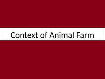 Context of Animal Farm