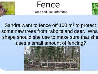 area and circumference problem solving