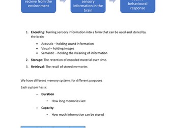Edexcel GCSE (9-1) Psychology Topic 2 Revision