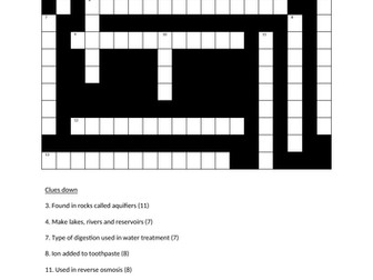 AQA 9-1 Combined Science 'Using Resources' Crosswords.