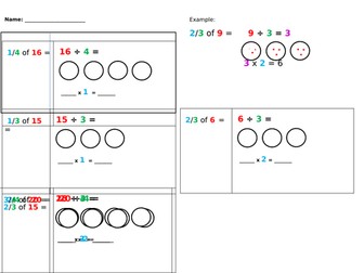 Fractions of amounts