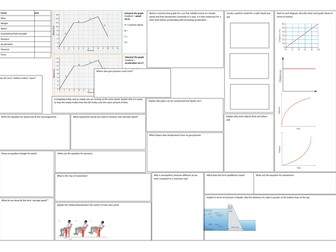 KS3 Motion & Pressure Revision Mat