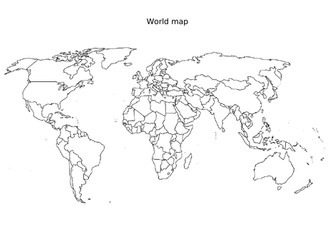 ** World blank map **