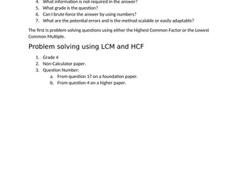 LCM and HCF - Problem Solving