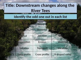 River Tees Landform Identification
