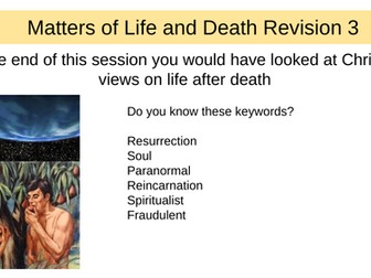RS EDEXCEL B Matters of life and death revision through Christianity