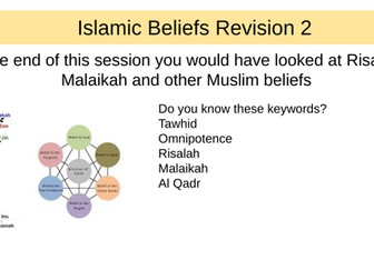 RS EDEXCEL B Islamic Beliefs revision ppt