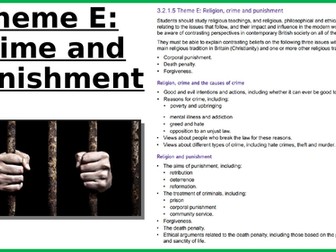 E: Crime and Punishment Revision