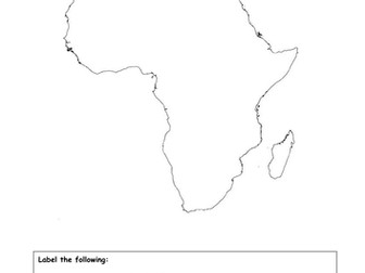 ** Africa physical map **