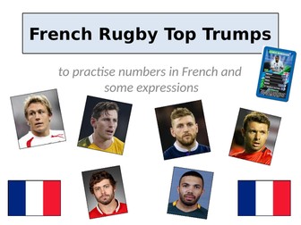 French Top Trumps numbers / rugby