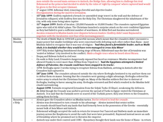 Crusades Essay Plans